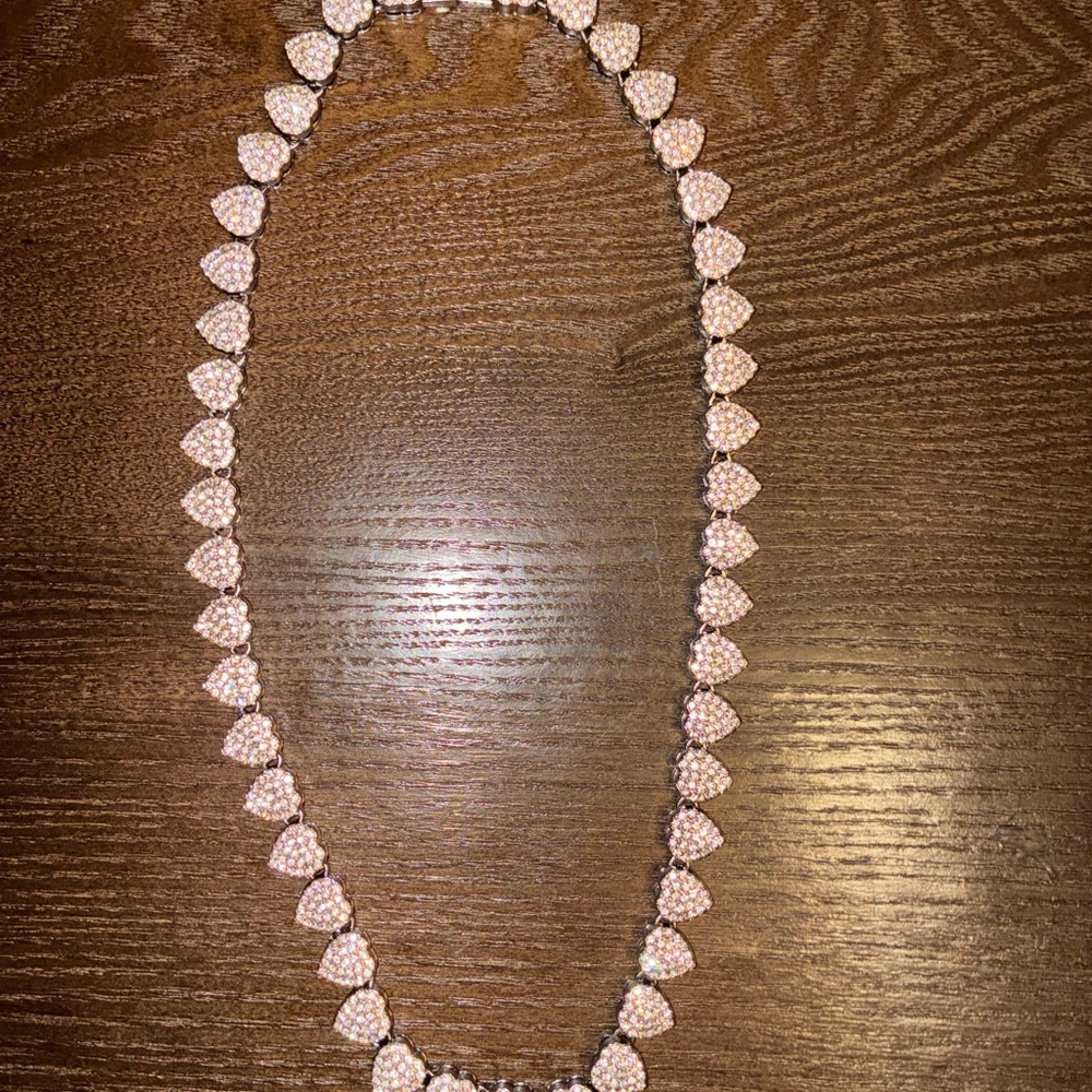 Heart Pavé Necklace - Elegant Women's Jewelry